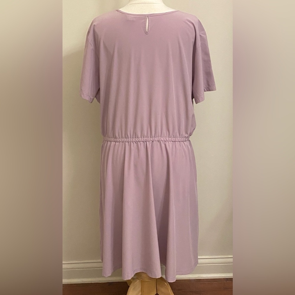 Duluth Trading Co Flexcellence Lilac Purple SZ 1X Minimalist Sporty Chic Dress - Picture 7 of 11